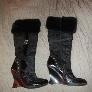 Black baby phat boots
